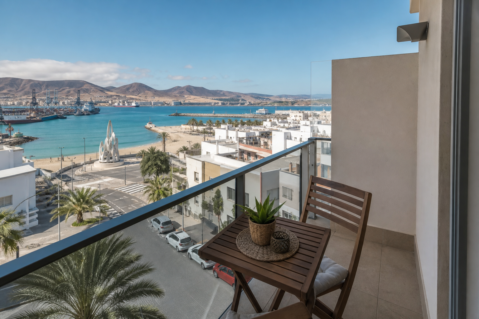 Scenario illustrativo per una ricerca immobiliare Ricerca €200.000–€350.000 nell’area di Puerto del Rosario; non è un immobile in vendita.